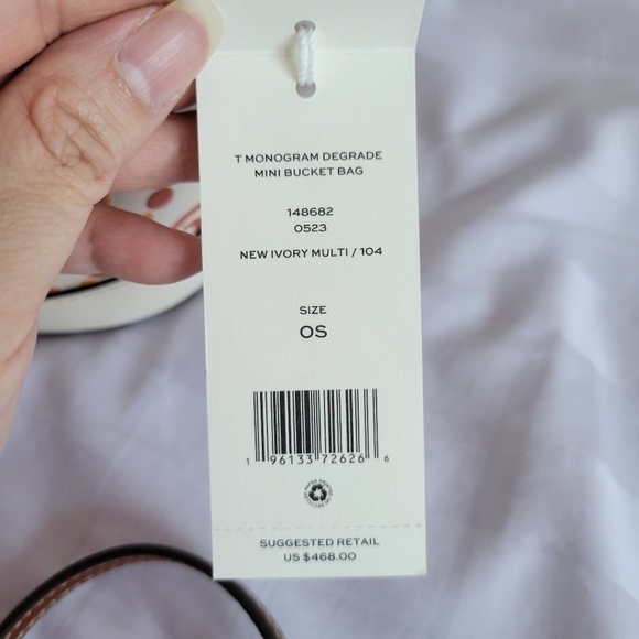 Tory Burch T Monogram Degrade Mini Bucket Bag - Picture 13 of 16